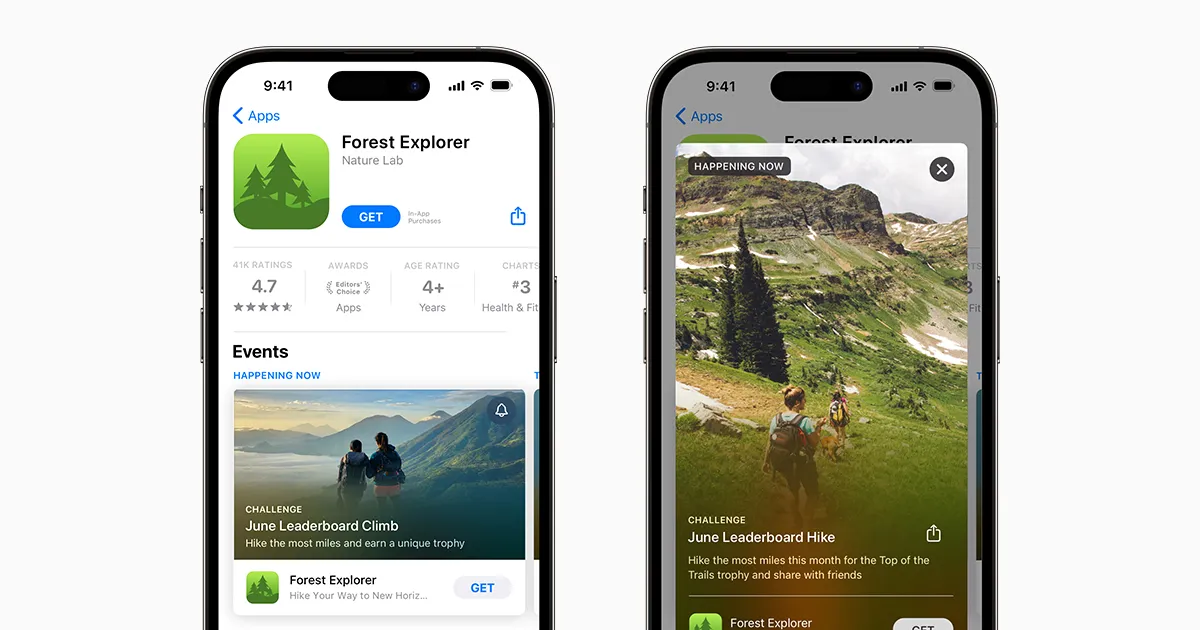 iOS App Store in-app events