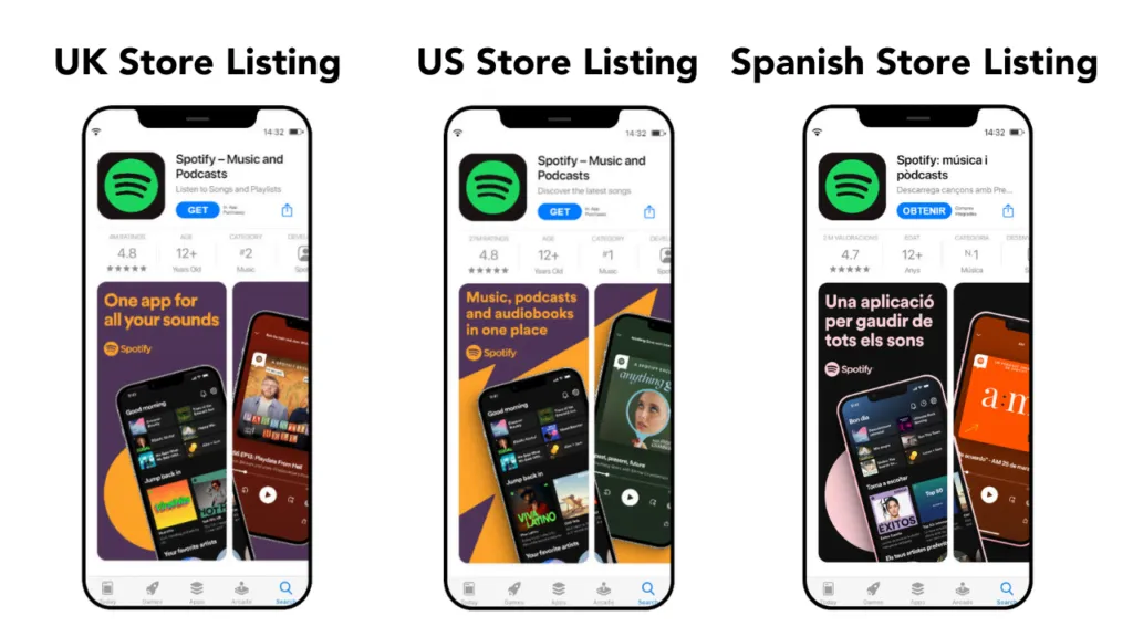 iOS App Store screenshot localization